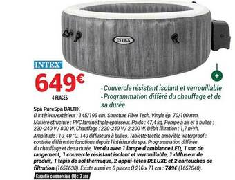 Bricorama Spa purespa baltik intex offre