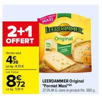Carrefour Leerdammer original offre