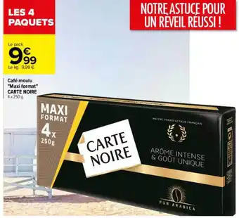 Carrefour Café moulu offre
