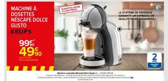 Carrefour Machine à dosettes néscafé dolce gusto krups offre