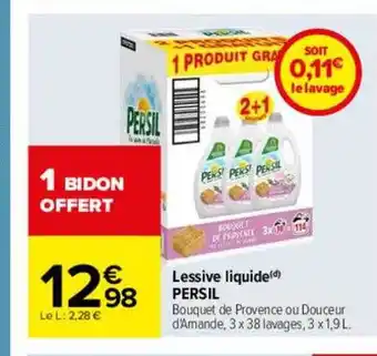 Carrefour Lessive liquide persil offre