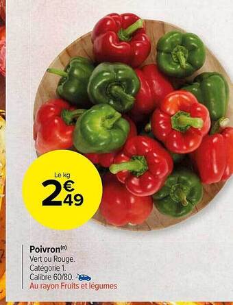 Carrefour Market Poivron offre