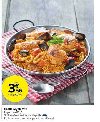 Carrefour Market Paella royale offre