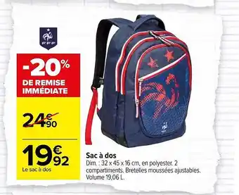Carrefour Market Sac à dos offre