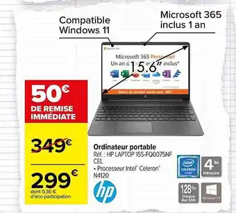 Carrefour Market Ordinateur portable offre