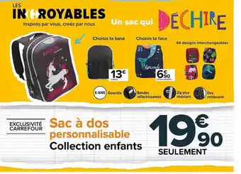 Carrefour Market Sac à dos personnalisable offre