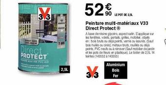 Chretien Matériaux Peinture multi-matériaux v33 direct protect offre
