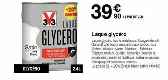 Chretien Matériaux Laque glycéro v33 offre