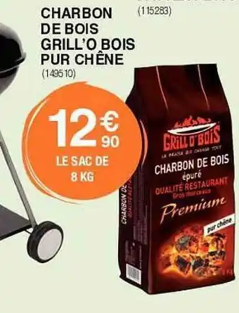 Chretien Matériaux Charbon de bois grill'o bois pur chêne offre