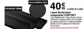 Lame de terrasse compostie confort