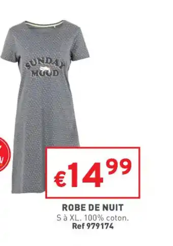 Trafic Robe de nuit offre