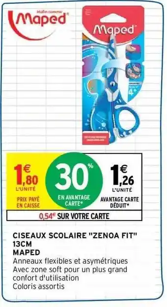 Intermarché Ciseaux scolaire offre