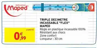 Intermarché Triple décimètre incassable offre