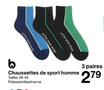 Zeeman Chaussettes de sport homme offre