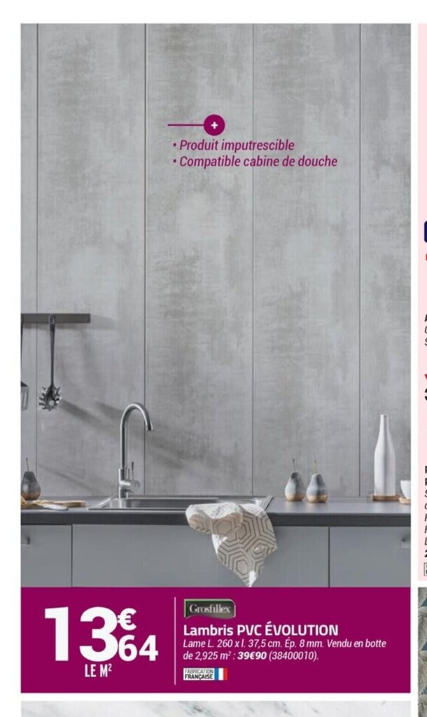 Promo Lambris PVC évolution chez Bricorama