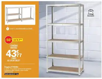 Bricorama Étagère strong offre