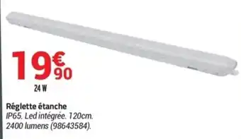 Réglette étanche