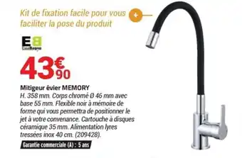 Mitigeur évier MEMORY