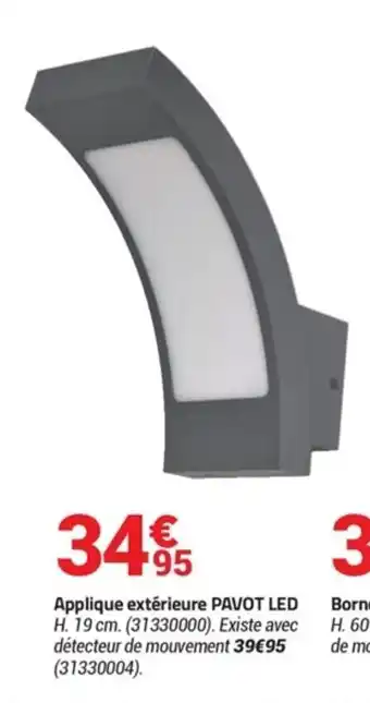 Bricorama Applique extérieure PAVOT LED offre