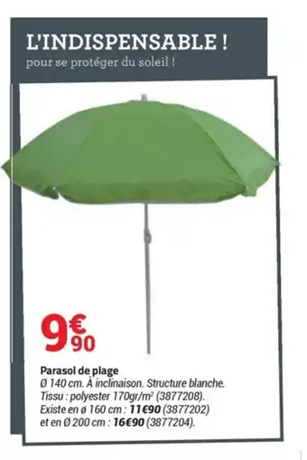Bricorama Parasol de plage offre
