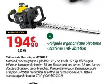Bricorama Taille-Haie thermique HT 5622 offre