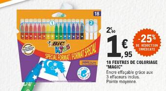 E.Leclerc 18 feutres de coloriage offre