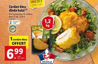 Lidl Cordon bleu dinde halal offre