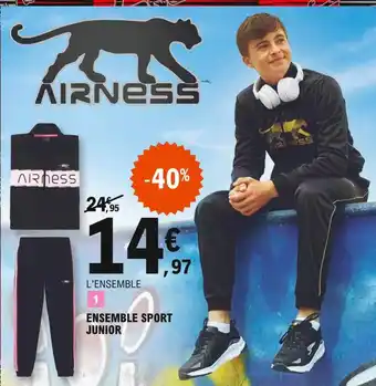 E.Leclerc Ensemble sport junior airness offre