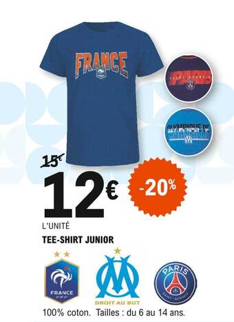 E.Leclerc Tee-shirt junior offre