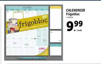 Lidl Calendrier frigobloc offre