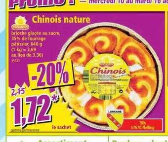 Norma Chinois nature offre