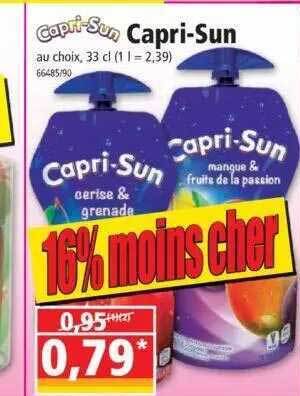Norma Capri-sun offre