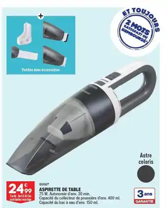 ALDI Aspirette de table quigg offre