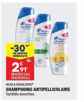 ALDI Shampooing antipelliculaire head & shoulders offre