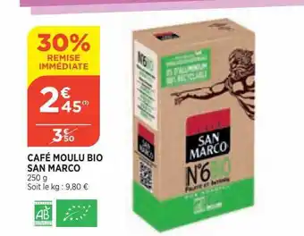 Bi1 Café moulu bio san marco offre