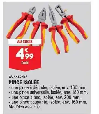 ALDI Pince isolée workzone offre