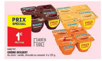 ALDI Crème dessert danette offre