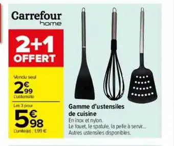 Carrefour Gamme d'ustensiles de cuisine offre