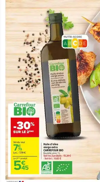 Carrefour Huile d'olive vierge extra carrefour bio offre