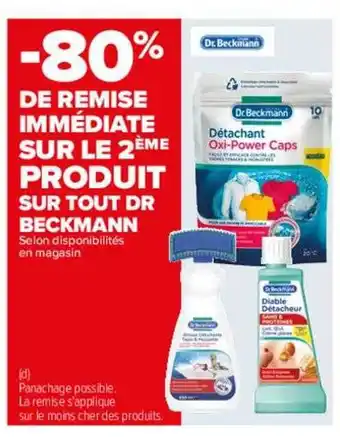 Carrefour Dr. beckmann offre