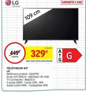 Intermarché Téléviseur 43 offre
