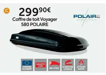 Roady Coffre De Toit Voyager 580 Polaire offre