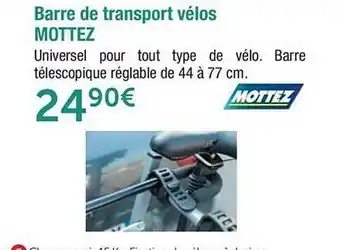 Roady Barre De Transport Vélos Mottez offre