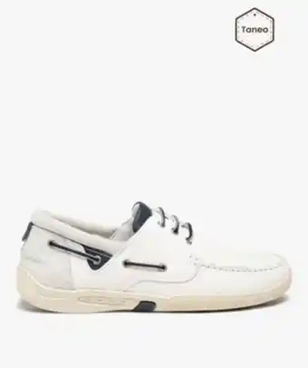 Gémo Chaussures bateau homme confort dessus cuir - tanéo vue1 - taneo - gemo offre