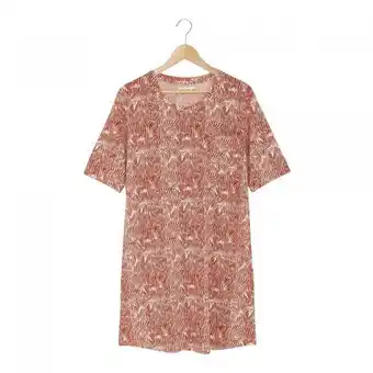 Chemise de nuit en viscose imprimé marin