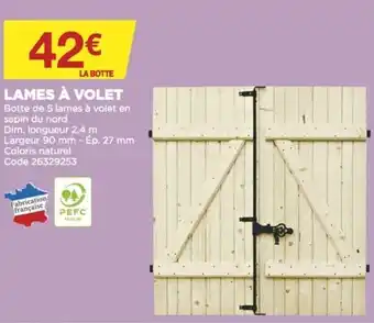 Bricomarché Lames à volet offre