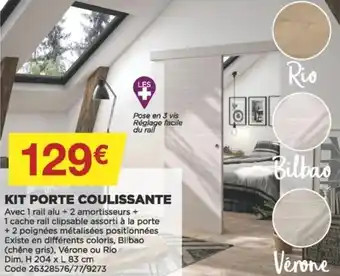Bricomarché Kit porte coulissante offre