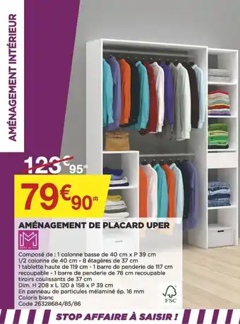 Bricomarché Aménagement de placard uper offre
