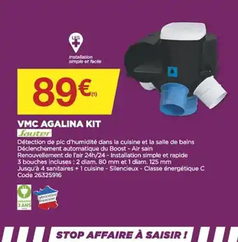 Bricomarché Vmc agalina kit offre