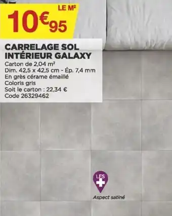 Bricomarché Carrelage sol intérieur galaxy offre